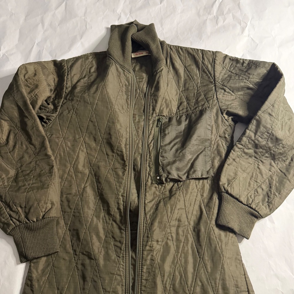 Vintage German Military Army Koehler Insulated Suit Coveralls Green Mens L-XL